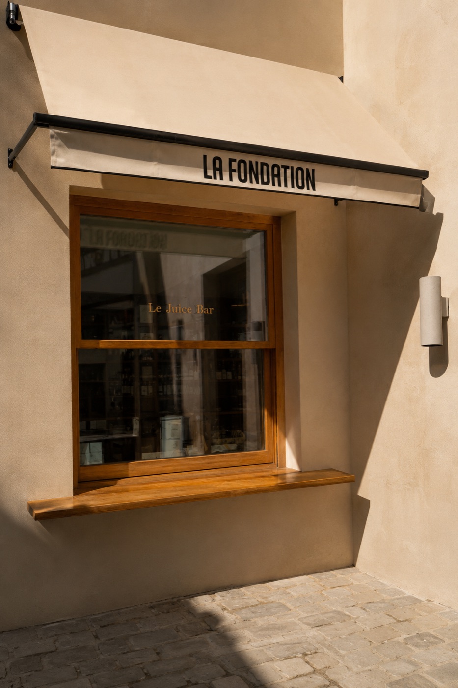 Comptoir de juice bar, agrumes et céramique